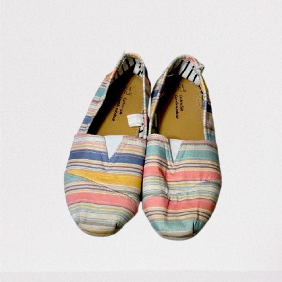 Time and Tru Women’s multicolour Slip on Shoes- Linen Size 8 - Picture 1 of 4